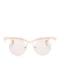 Prada Eyewear Runway semi-rimeless frame sunglasses - Neutrals