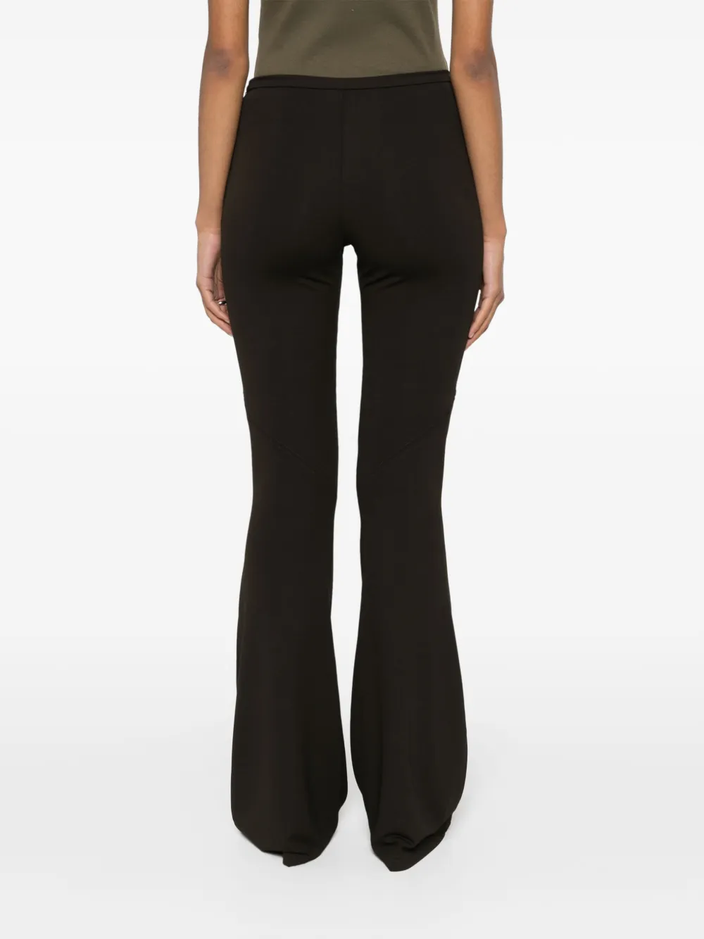 Courrèges Ellipse flared broek Bruin