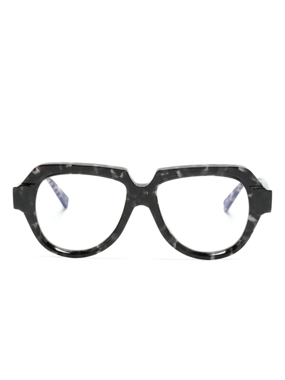 Kuboraum K37 Pilot-frame Glasses In 黑色