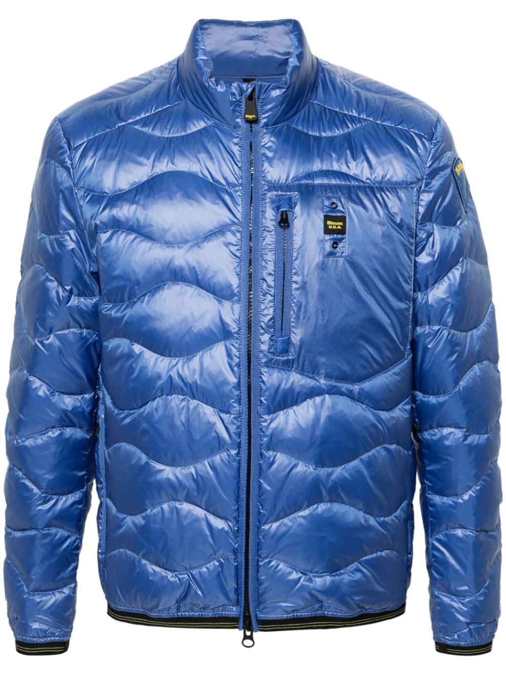 Blauer Waylon Zip-up Down Jacket In Blue