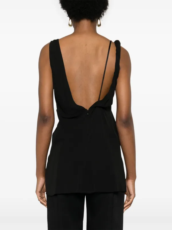TOTEME cowl-neck Top | Black | FARFETCH