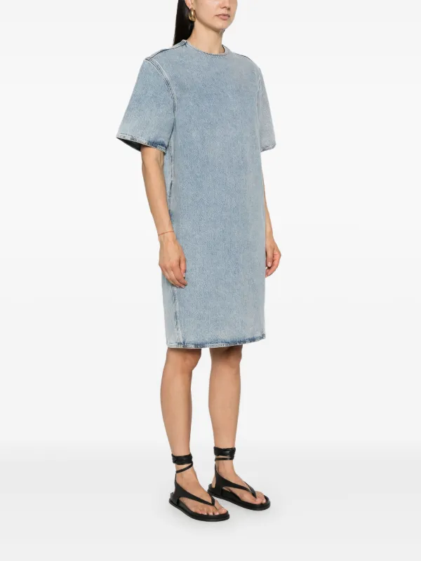 short sleeve denim midi dress ClodeEU Women's Collar Button Down Shirt Dress,Casual Loose with Pocket Blue,Women's Plus M relaxed fit Denim Dress for Women's Casual