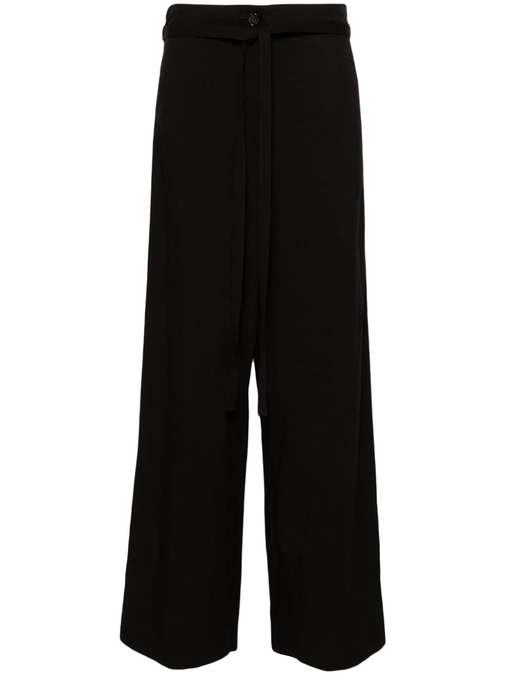 Totême Belted Palazzo Pants In Black