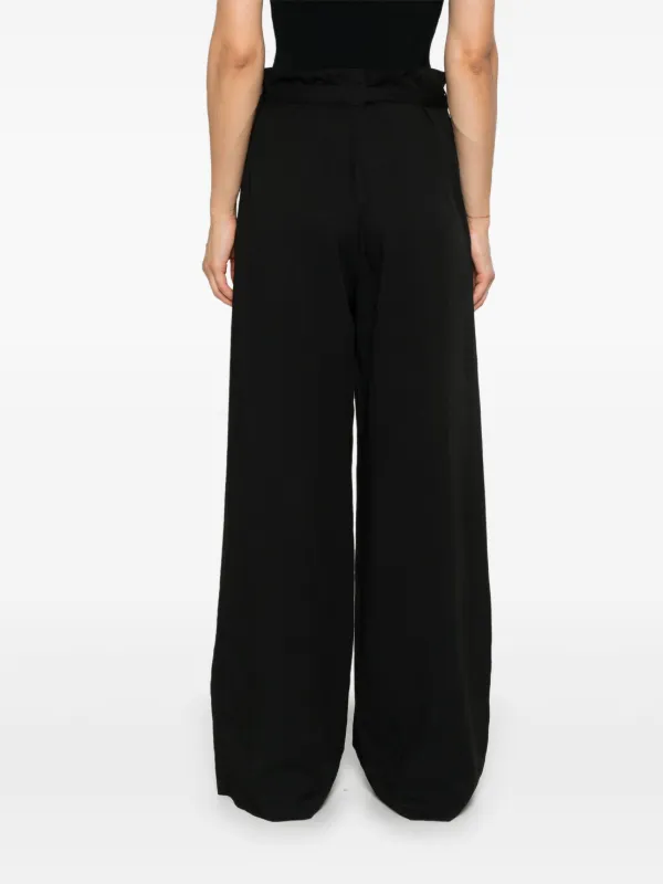 TOTEME Belted Palazzo Pants Black FARFETCH PH