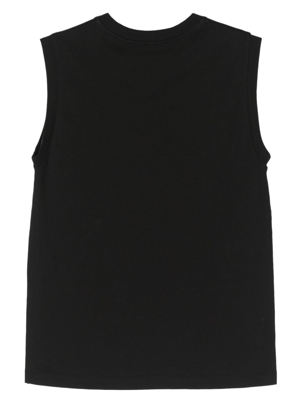 Shop Totême Crew-neck Organic Cotton Tank Top In Black