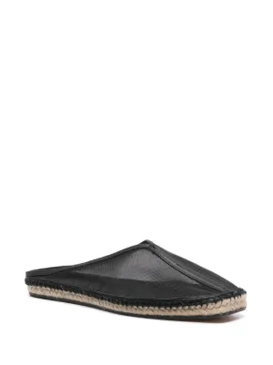 【TOTEME】ブラック Venetian ベルベット フラットシューズ Velvet venetian slippers black – TOTEME