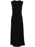 TOTEME tie-waist sleeveless midi dress - Black