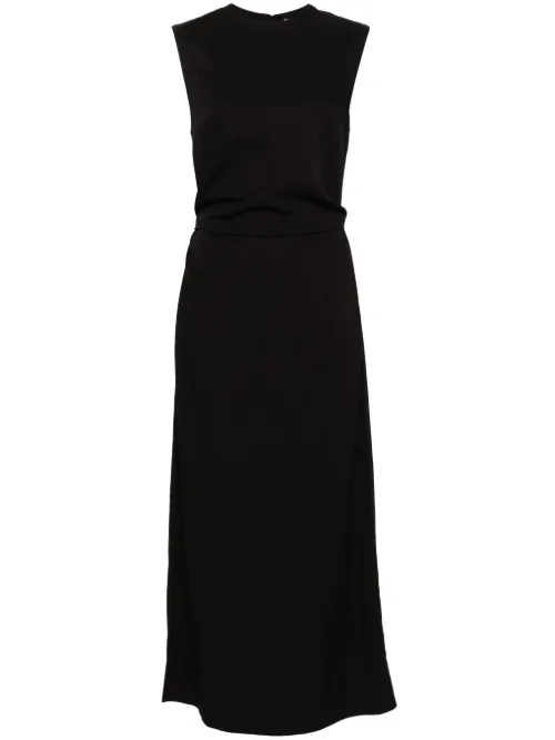 Robe sans manches mi-longue à taille nouée - TOTEME - Modalova