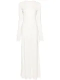 TOTEME long-sleeve jersey maxi dress - White