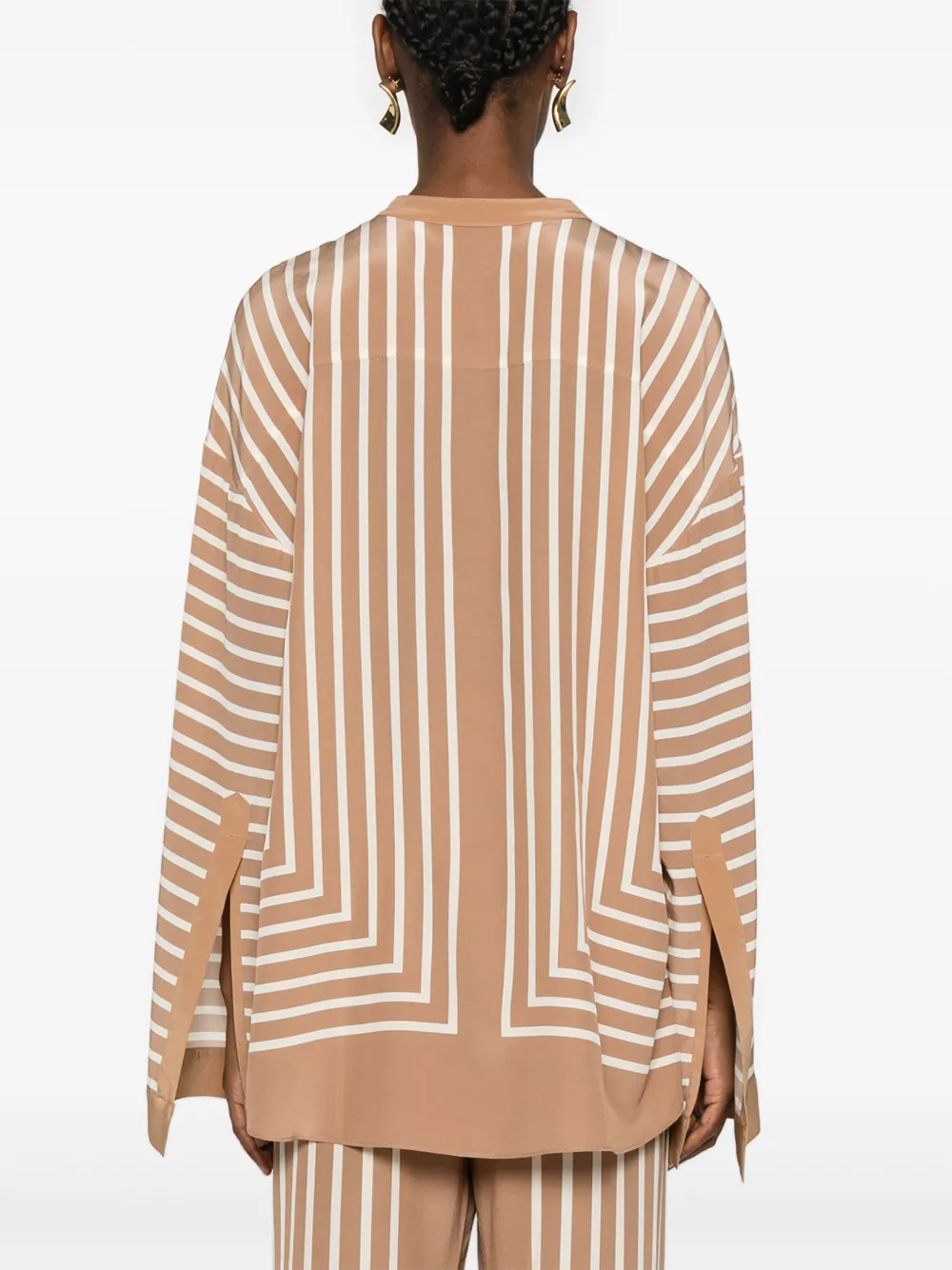 TOTEME Overhemd met geometrische print Bruin