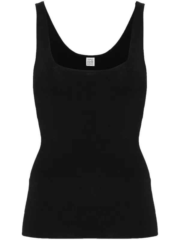 TOTEME ファインニット タンクトップ | ブラック | FARFETCH JP