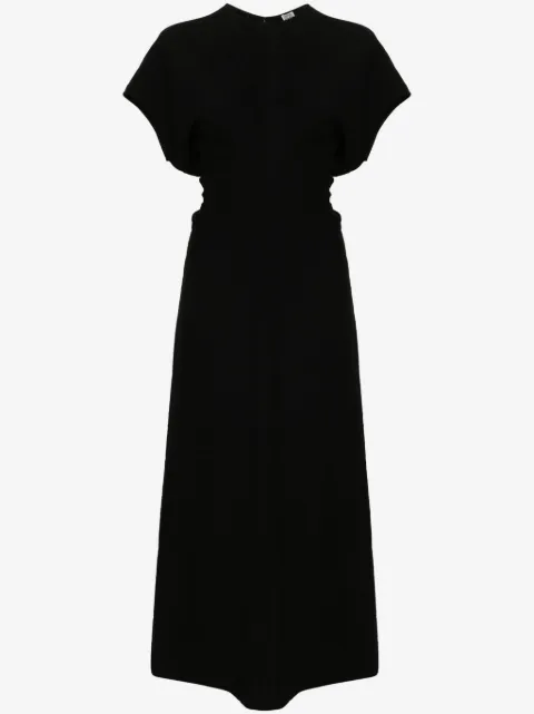 TOTEME slouch-waist plissé midi dress