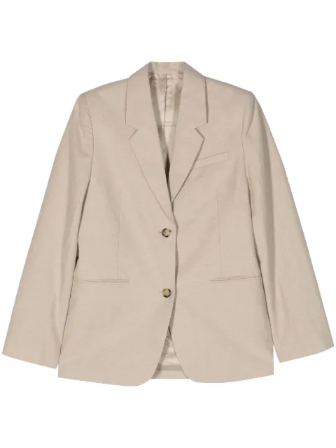 TOTEME single-breasted linen-blend blazer