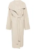 TOTEME Signature linen-blend midi coat - Neutrals