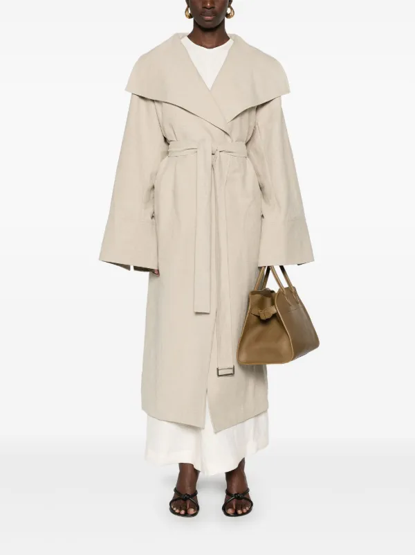 シンプル♪【TOTEME】シグネチャー リネン ブレンド コート TOTEME Signature コート | ニュートラル | FARFETCH JP