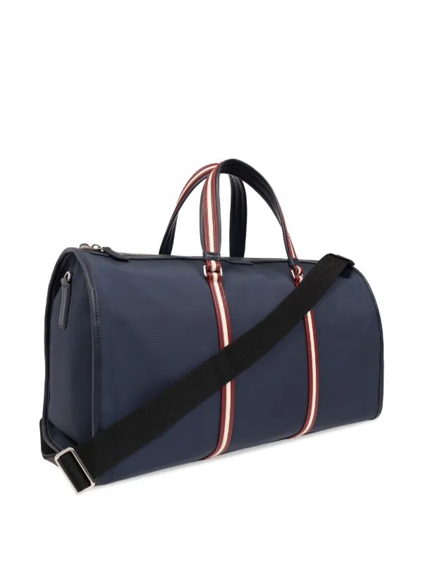 Bally Code stripe detail Travel Bag Blue FARFETCH AU