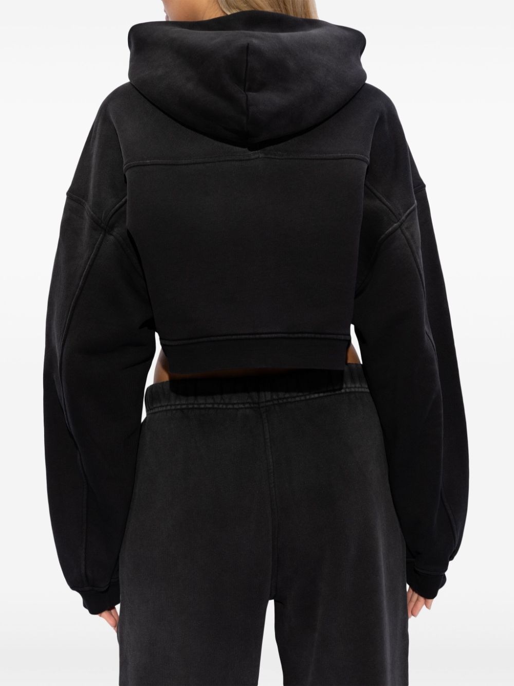 Alexander Wang Hoodie met rits Zwart