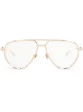 VALENTINO GARAVANI EYEWEAR Rockstud pilot-frame glasses - Gold