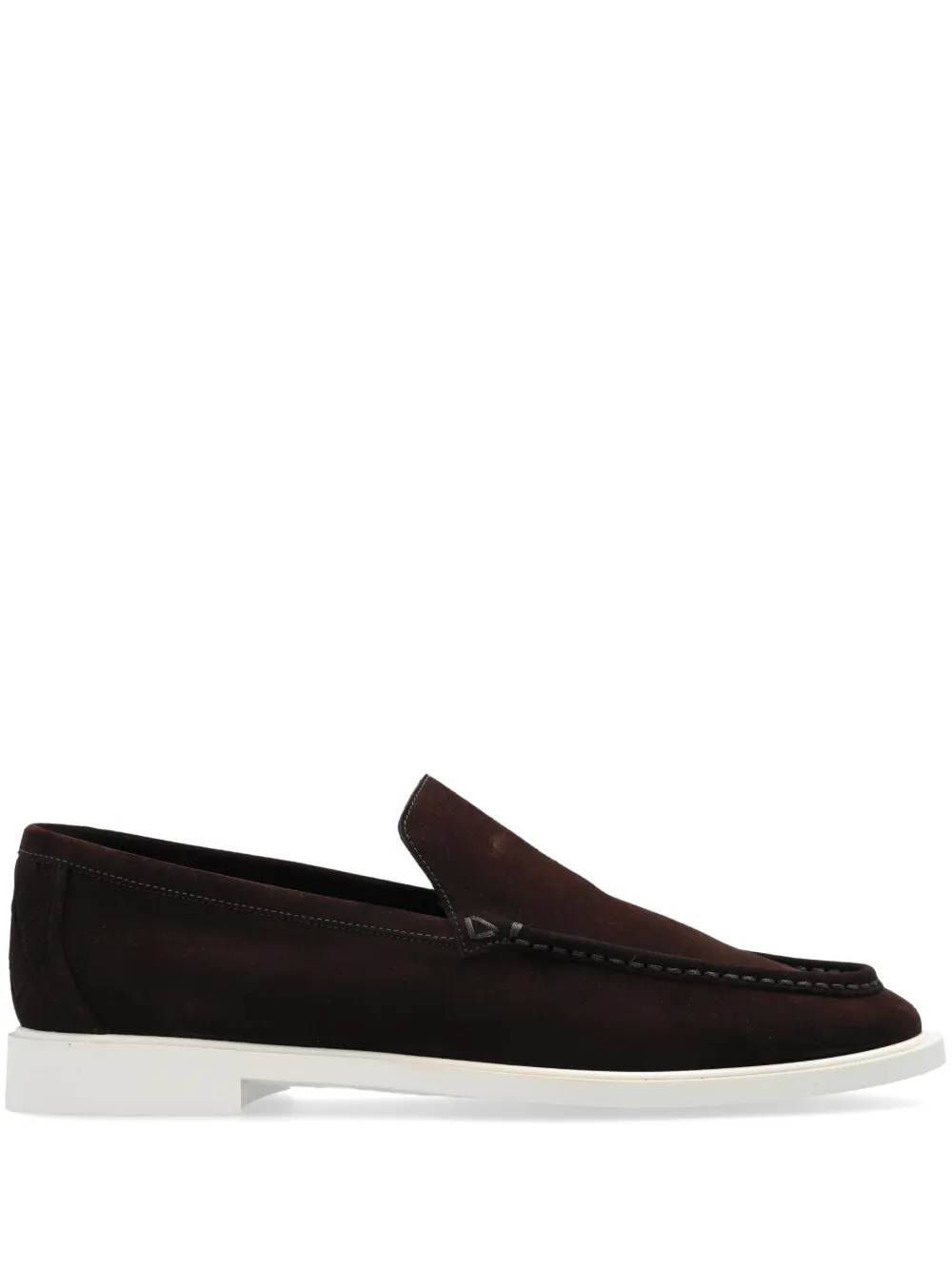 Bottega Veneta Astaire Suede Loafers In Brown
