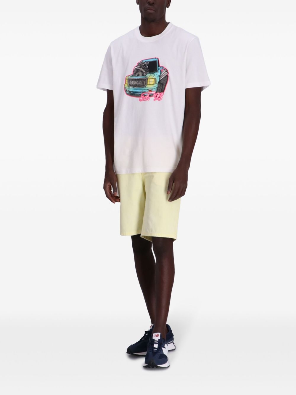 Shop Hugo Damotoro Cotton T-shirt In White