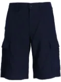 BOSS straight-leg linen cargo short - Blue
