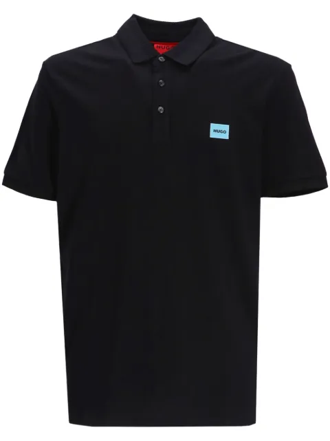 HUGO Dereso logo-print polo shirt