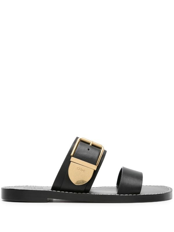 Chloé buckle-strap Leather Sandals - Farfetch