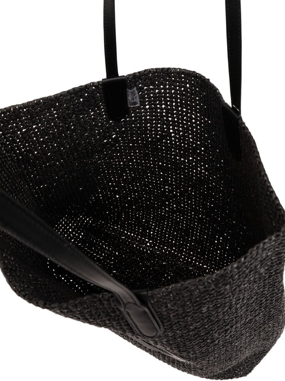 Shop Michael Michael Kors Large Eliza Interwoven Tote Bag In Black