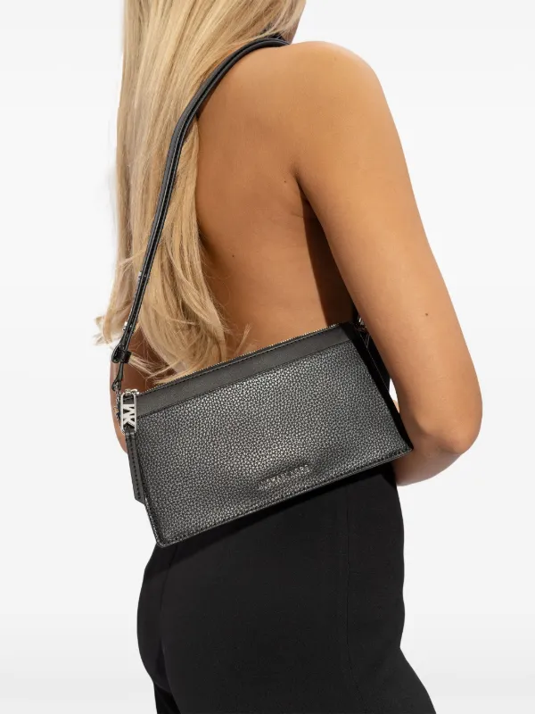 ショルダーバッグ・ポシェット Michael Kors Woman Shoulder bag Dark 30F4GY5H3T 251 Michael Michael Kors Small Preston Shoulder Bag | Black
