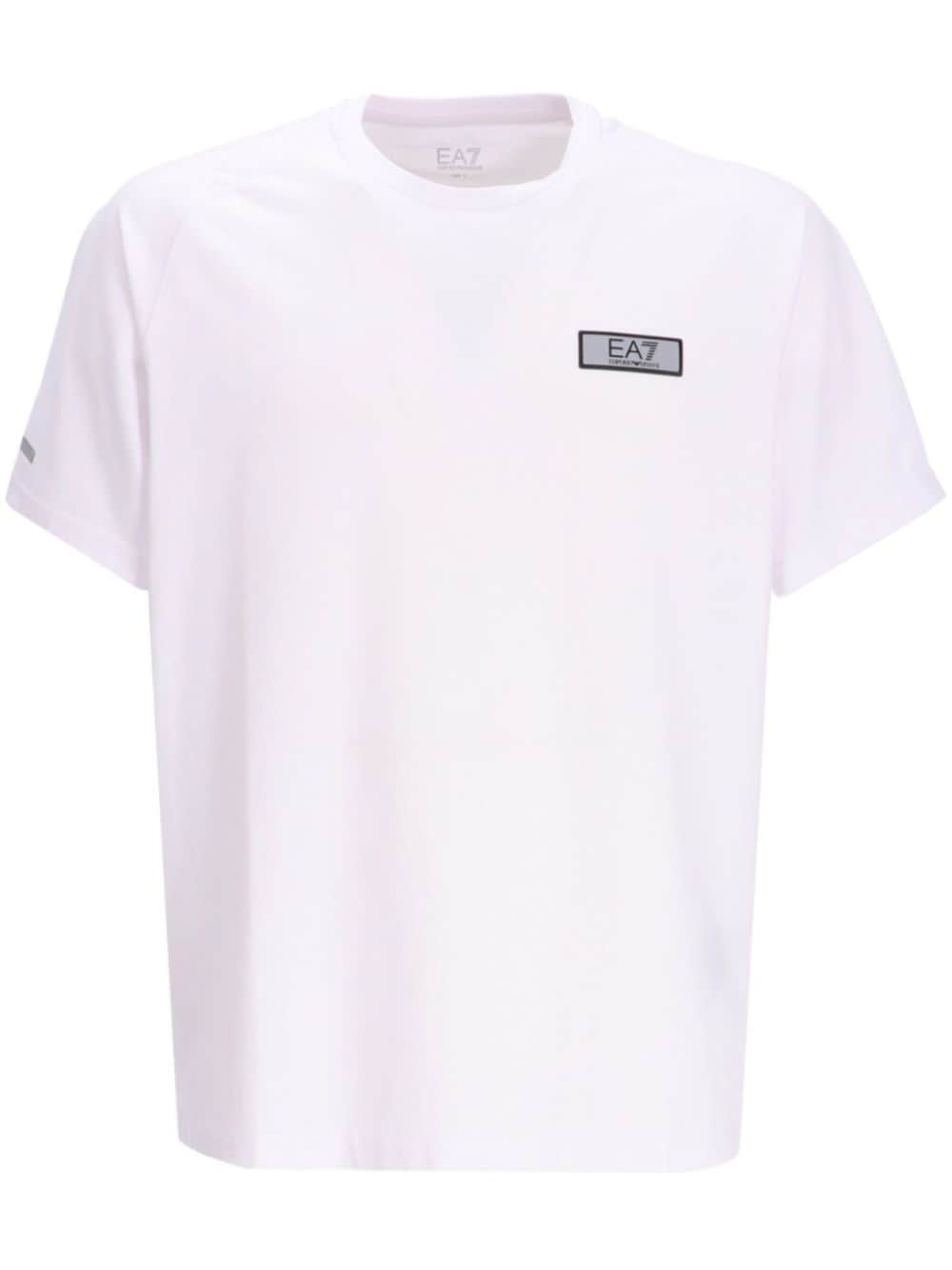 Ea7 Emporio Armani T-shirt met ronde hals Wit