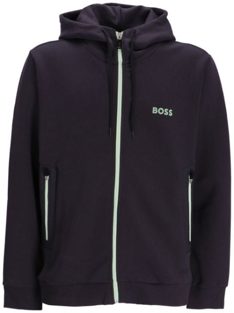 BOSS Saggy 1 logo-appliqué hoodie 