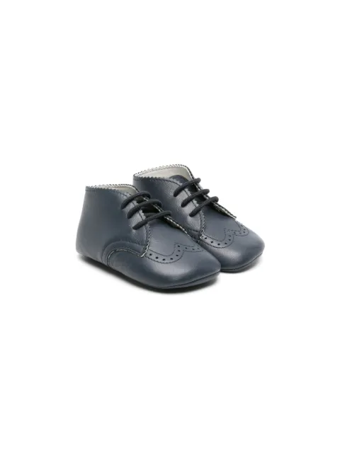 Gallucci Kids perforated-detailing leather pre-walkers