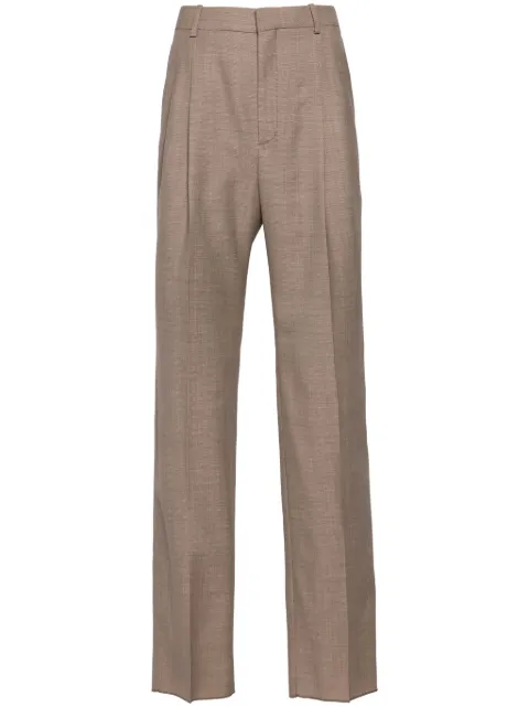 Saint Laurent pleated wool tailored trousers