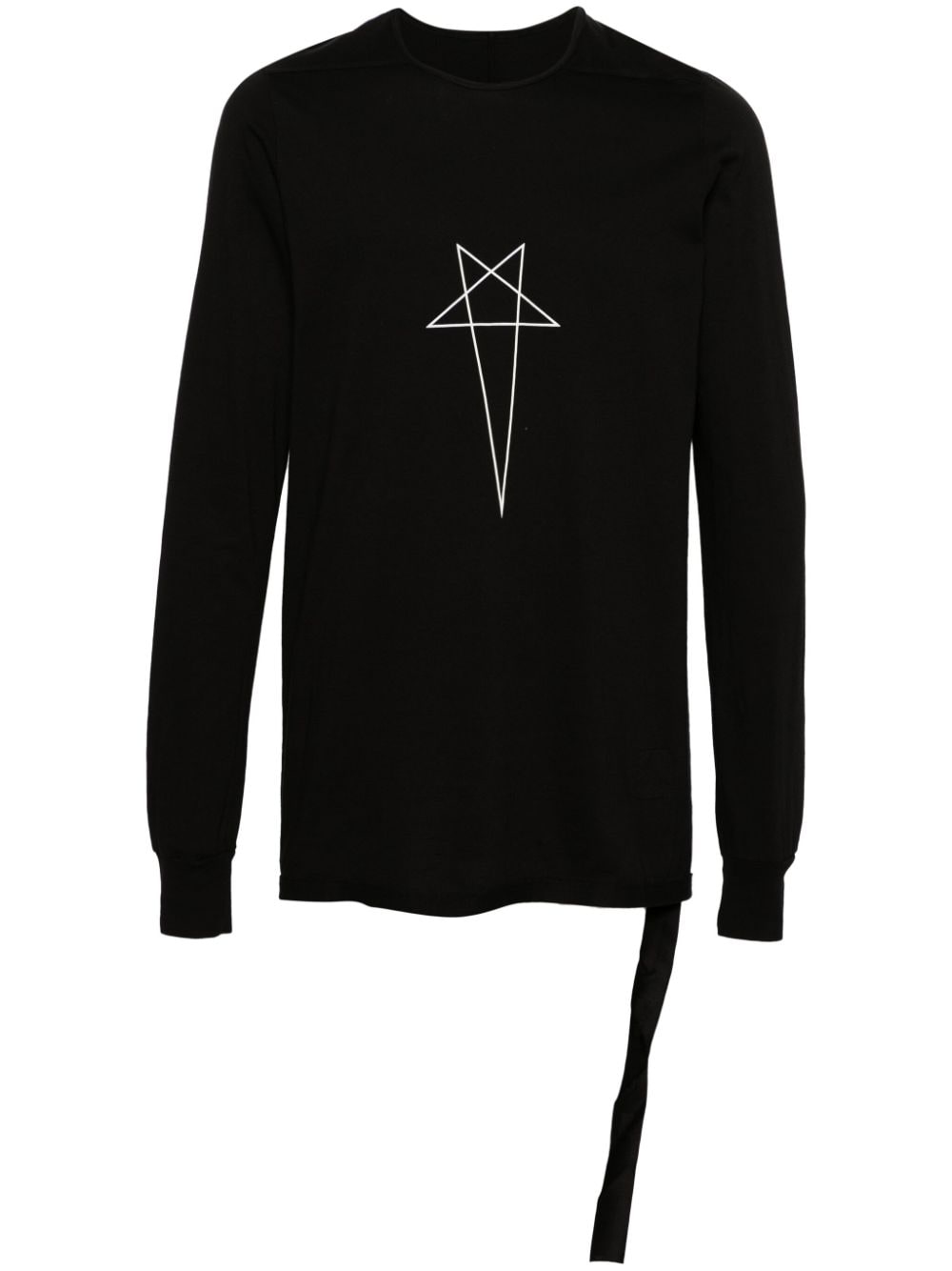 Rick Owens Drkshdw Level Star-print T-shirt In Black