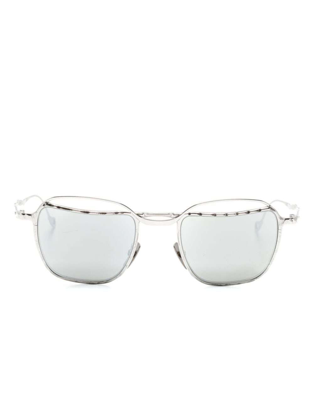 Kuboraum Mask H71 Square-frame Sunglasses In Metallic