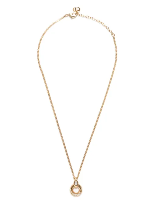 Collier à ornements strassés - Christian Dior Pre-Owned - Modalova