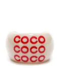 CHANEL Pre-Owned 2001 Coco-print ring - Neutrals