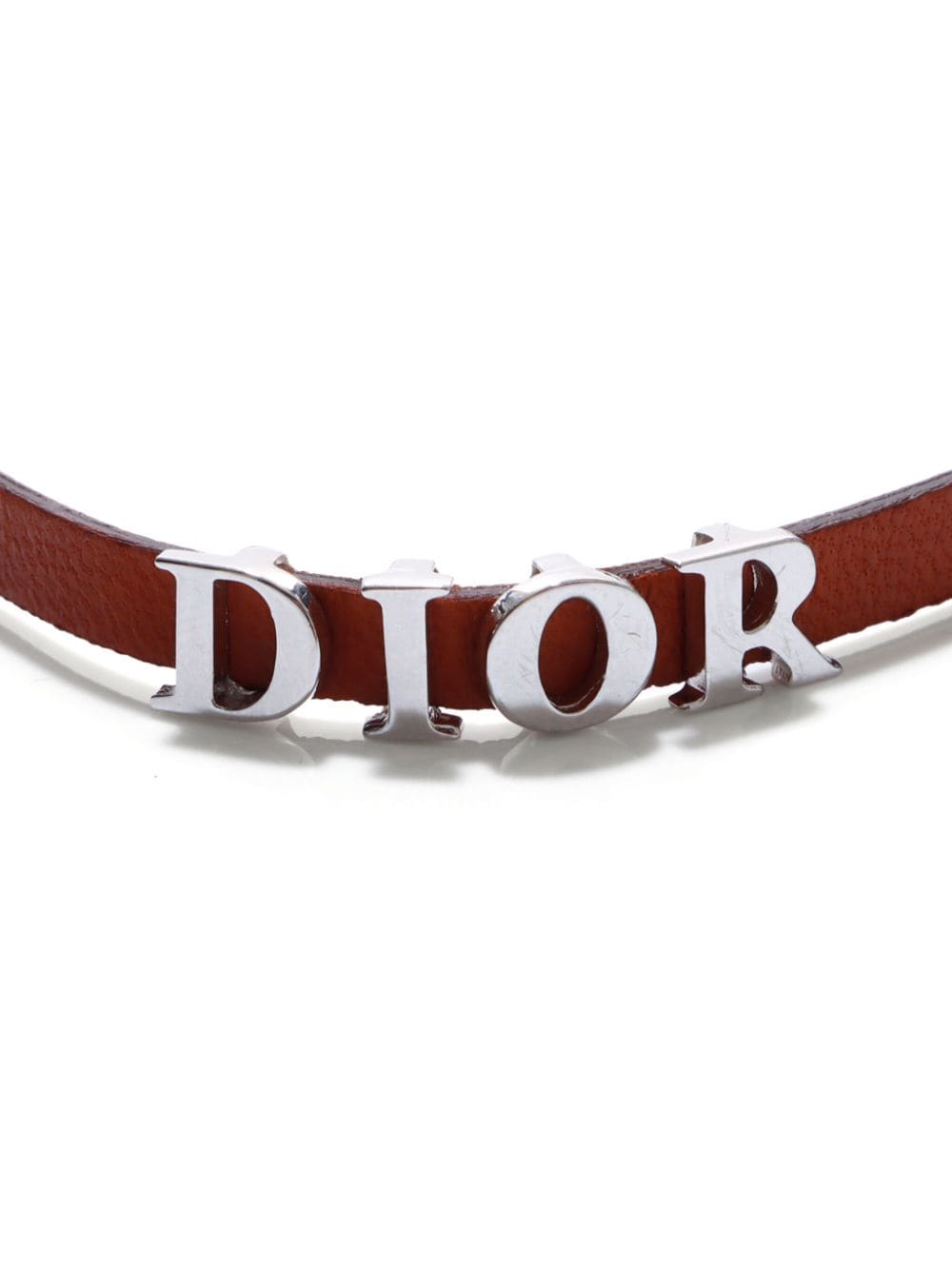 Christian Dior Pre-Owned Leren choker - Rood