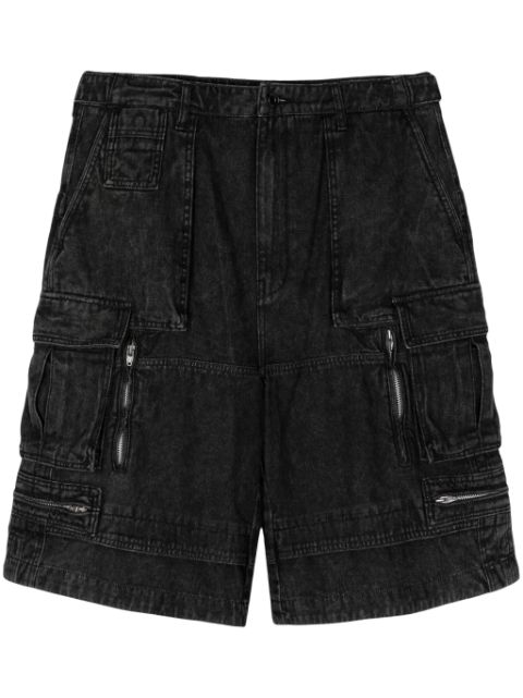 Juun.J panelled denim shorts