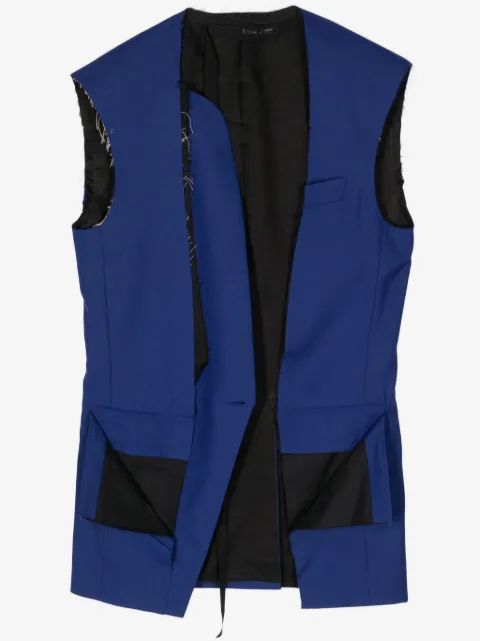 marina yee panelled wool vest