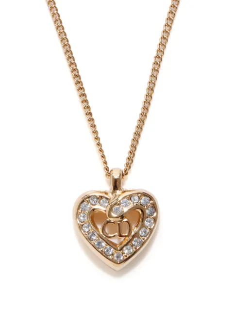 Christian Dior Pre-Owned قلادة بدلاية قلب CD