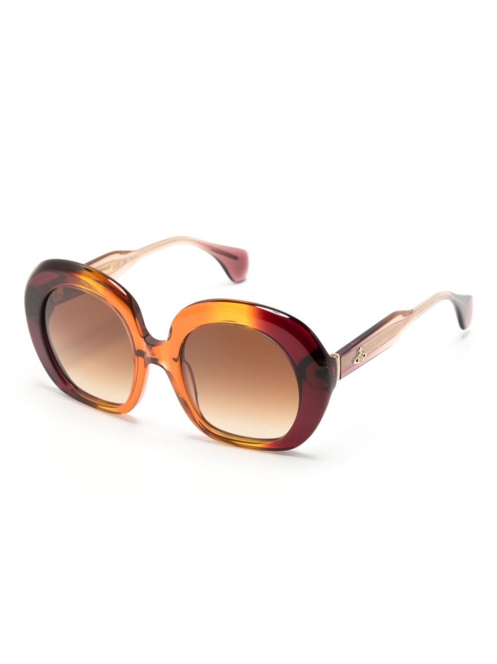 Vivienne Westwood gradient round-frame sunglasses - Paars