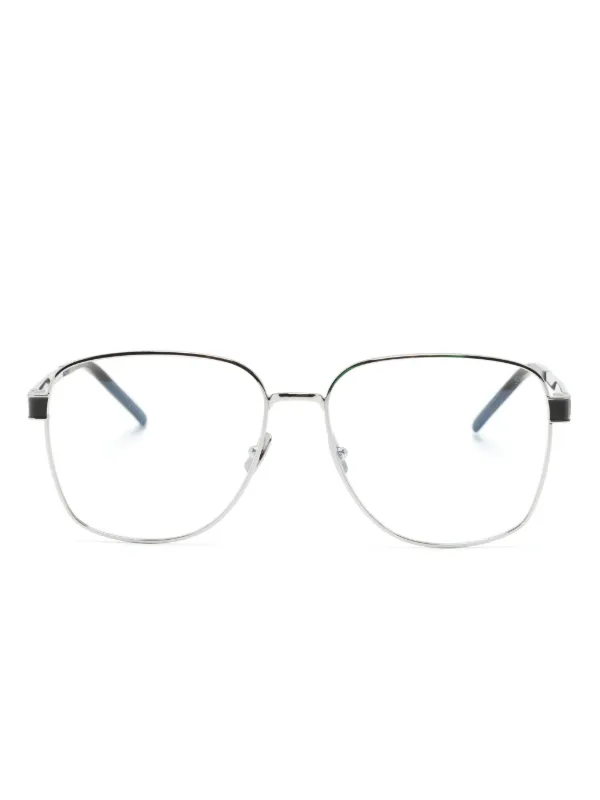 Saint Laurent Eyewear SL M134 スクエア眼鏡フレーム | シルバー