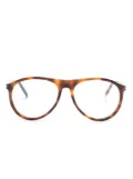 Saint Laurent Eyewear tortoiseshell pilot-frame sunglasses - Brown