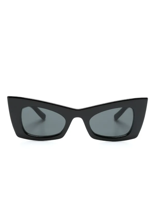 Saint Laurent サングラス ブラック キャットアイ Saint Laurent Eyewear キャットアイ サングラス | ブラック | FARFETCH JP