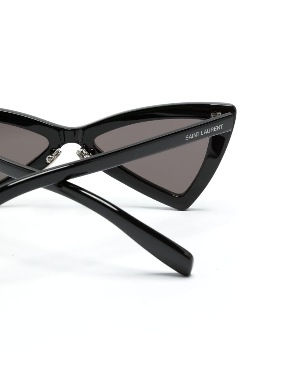 Shop Saint Laurent Geometric-frame Sunglasses In Schwarz