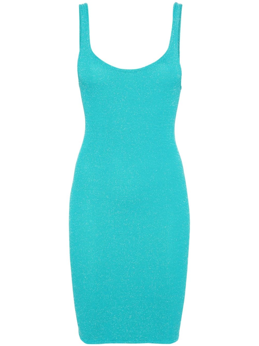 MC2 Saint Barth Deana shirred mini dress - Blu