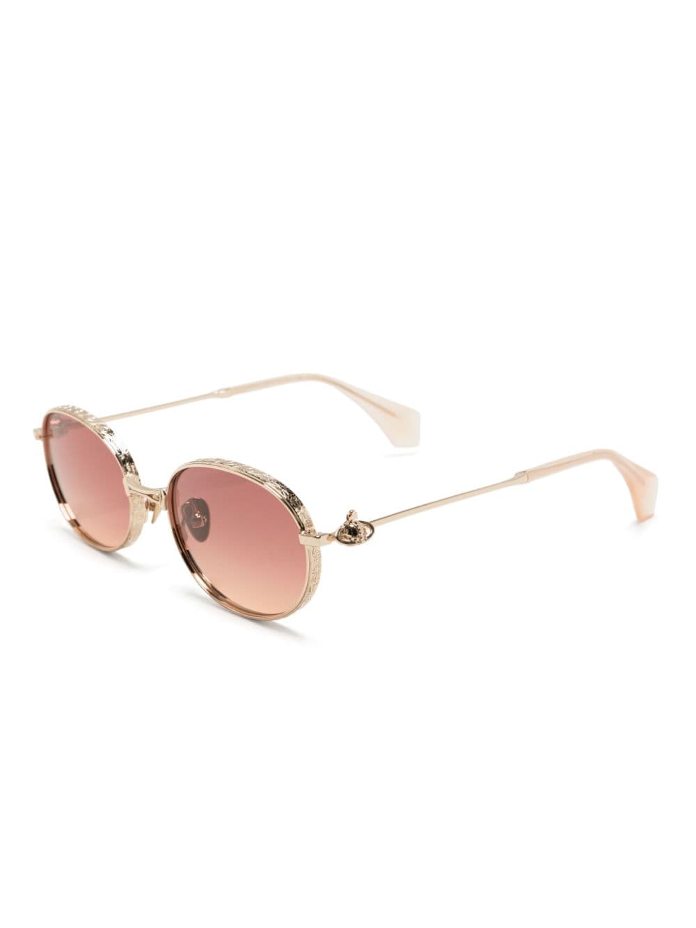 Vivienne Westwood Hardware orb oval-frame sunglasses - Goud