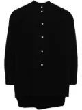 Toogood high-low cotton shirt - Black