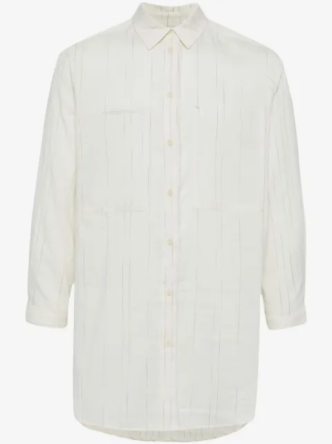 Toogood stripe-print cotton-linen shirt